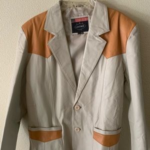 USA Suits & Blazers - Vintage Western Blazer Leather Skin Coat USA Suits & Blazers - Vintage Western Blazer Leather Skin Coat